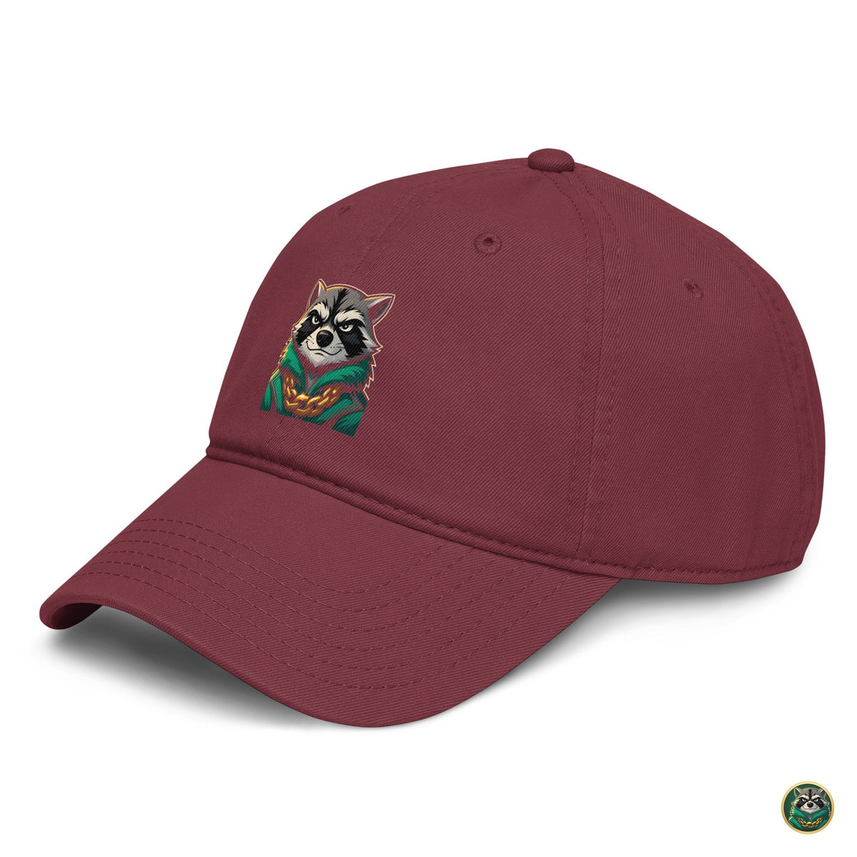 The Face Cap – Maroon – left angle