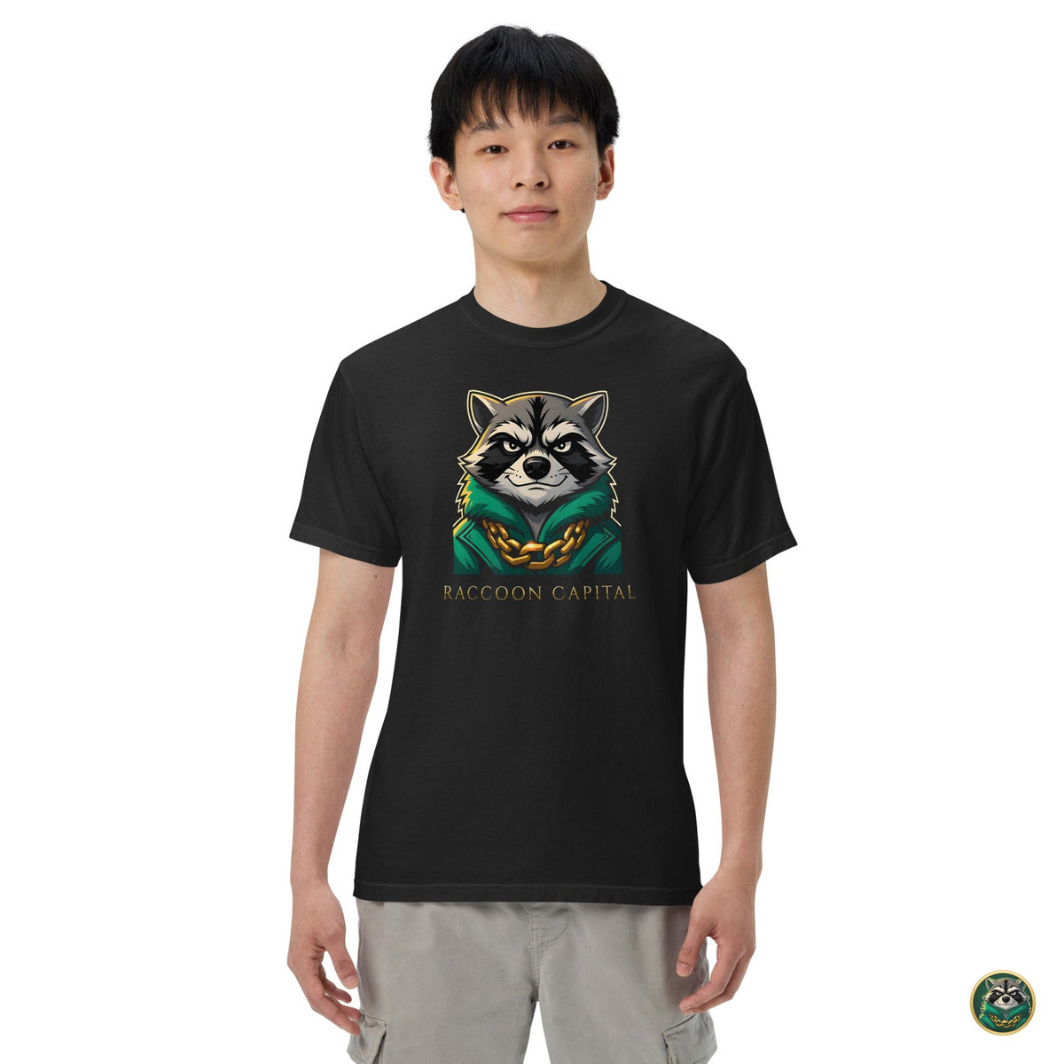 The Face Tee – Black – on model