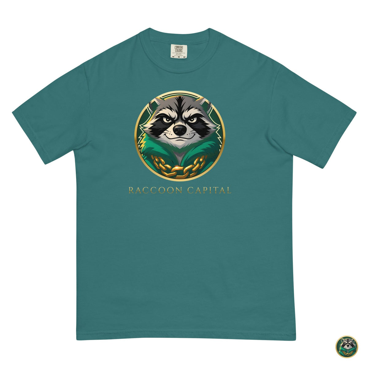 The Face Tee – Emerald – flat lay