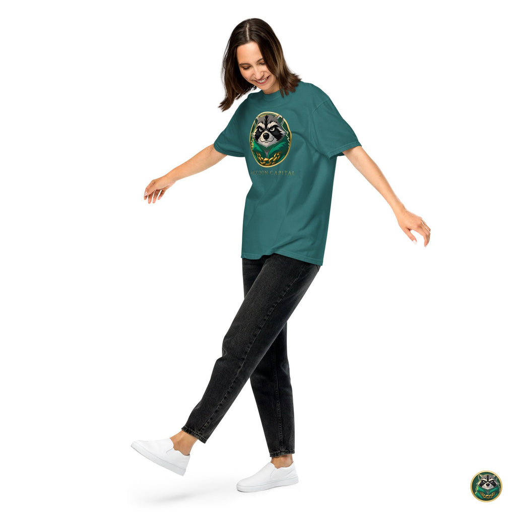 The Face Tee – Emerald – worn
