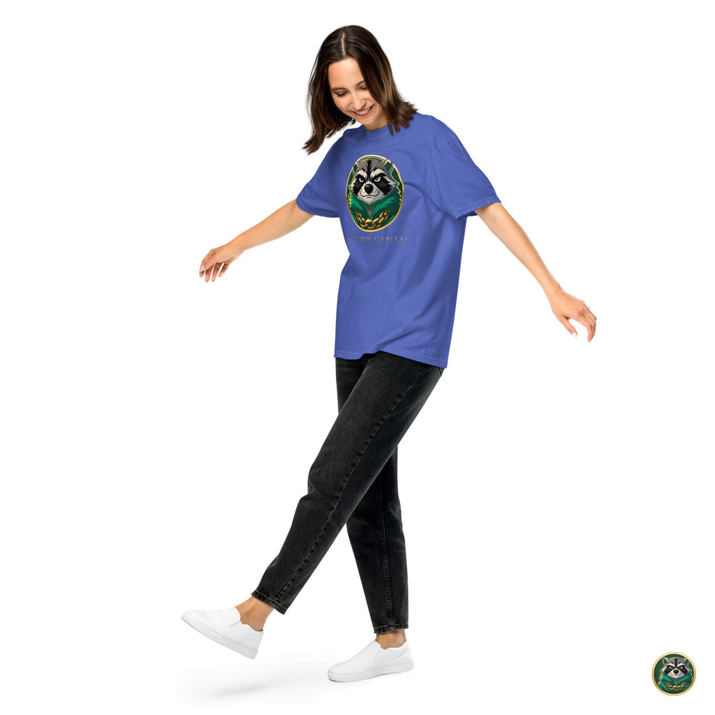 The Face Tee – Flo Blue – worn