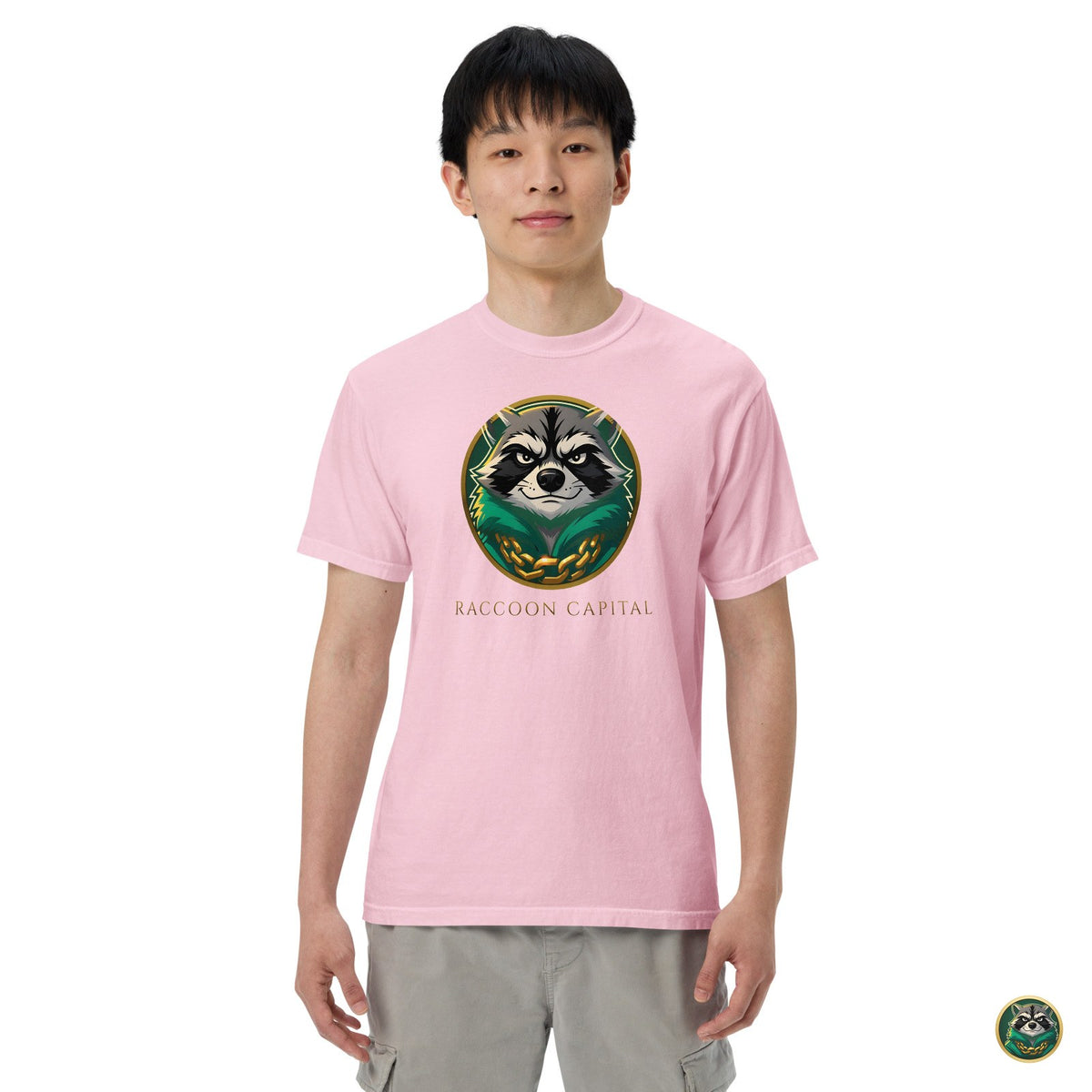 The Face Tee – Blossom – on model