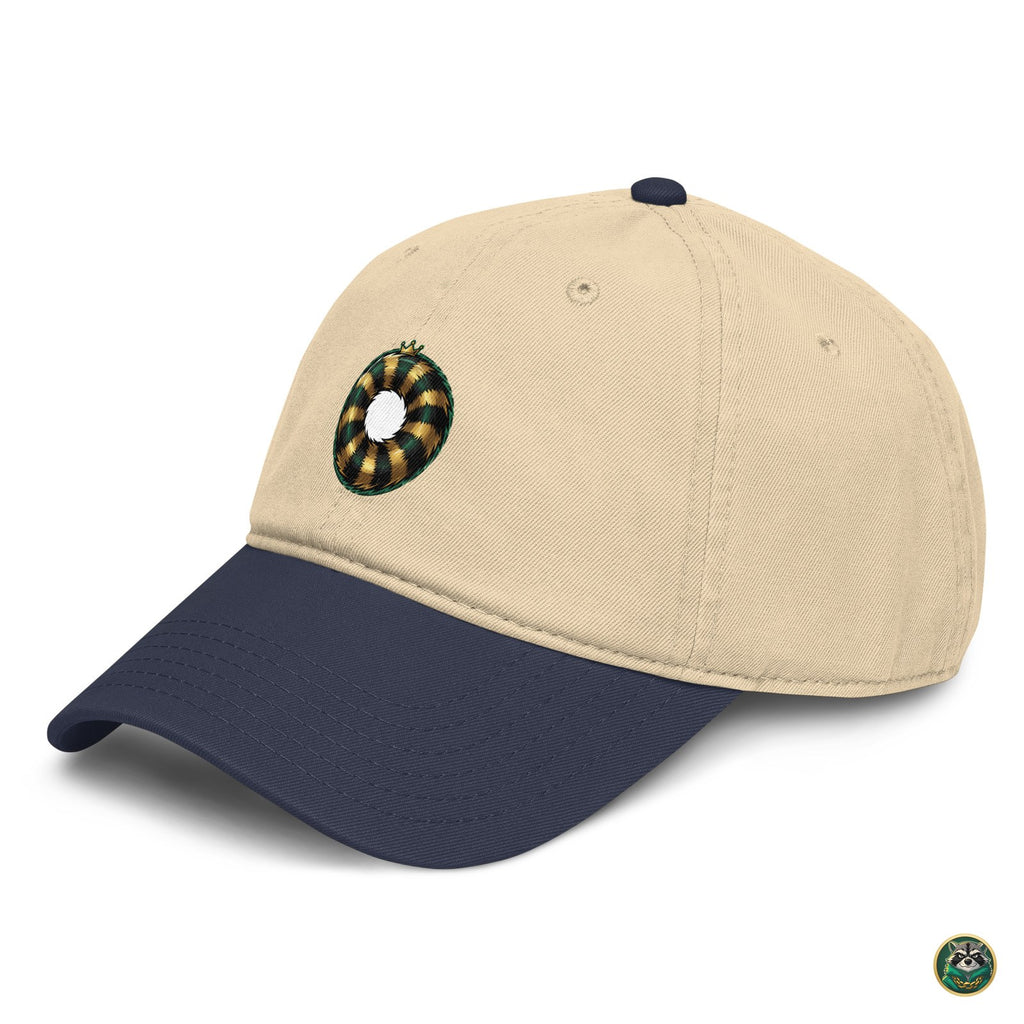 The Tail Cap – Navy/Khaki – left angle